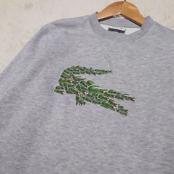 [ 레어 ] 라코스테 LACOSTE 맨투맨 크로코 매직 그레이