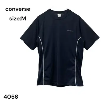 컨버스 셔츠 상의 반팔 네이비 M 스포츠
