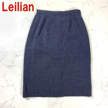 A2534 레리안 타이트 스커트 롱 울 스트라이프 그레이 9