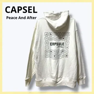 [ 미사용 ] CAPSEL Peace And After 후드티 XL