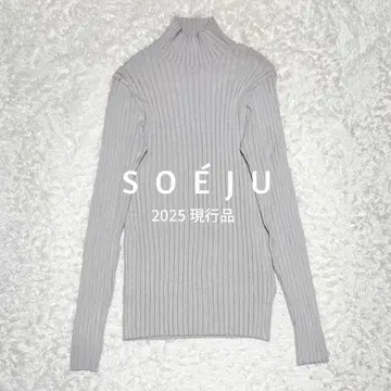 현행 모델 SOEJU 소 와이드 리브 터틀넥 니트 정가 1.1