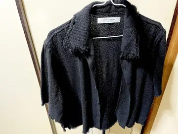DESIGN BY YOUNGMIN PRODUCT 숏 기장 블랙 가디건