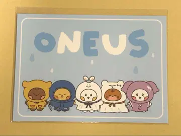 한국 한정판 무지개 카페 ONEUS 2025 SUMMER 캐릭터 카드