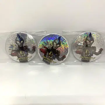 울트라맨 홀로그램 캔뱃지 3개 세트 울트라맨샵