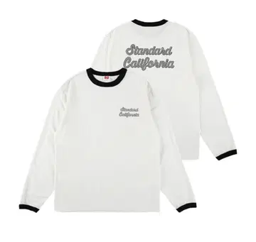 스탠다드 캘리포니아 Logo Ringer Long Sleeve T