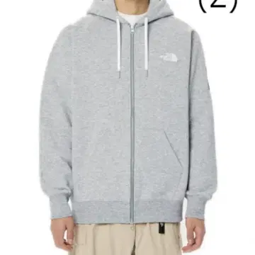 The North Face 그레이 후드티