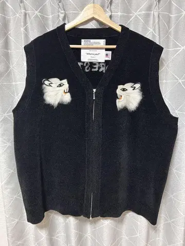dairiku 24AW Needle Punch Ska Knit Vest