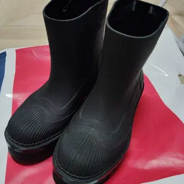 끌로에 블랙 36 레인부츠 숏부츠