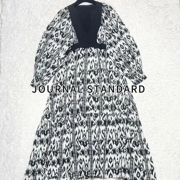 새상품급 JOURNAL STANDARD 오리엔탈 프린트 티어드 원피스