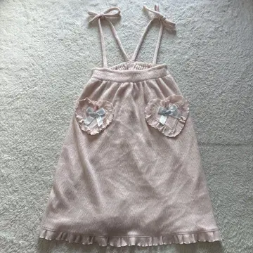 NILE PERCH 나일 퍼치 멜빵 스커트 핑크 몽환룩