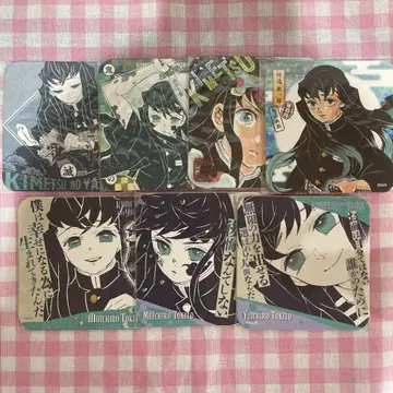 귀멸의 칼날 고토게 코하루 원화전 아트 코스터 토키토 무이치로 세트