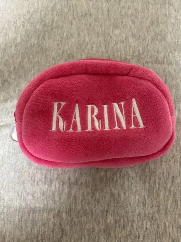 KARINA 미러 파우치 핑크