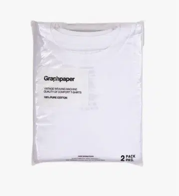 Graphpaper 2팩 크루넥 티셔츠 3 화이트