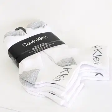 Calvin Klein 삭스 6족 세트 심플 크루 삭스 양말