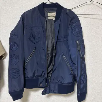 AVIREX MA-1 플라이트 자켓 네이비 L
