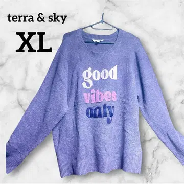 선착순 terra & sky [ XL ] 퍼플 니트 스웨터
