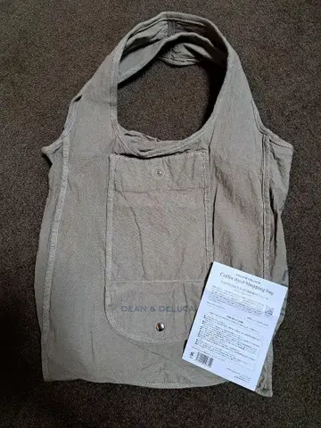 DEAN & DELUCA 커피 염색 쇼핑백 브라운