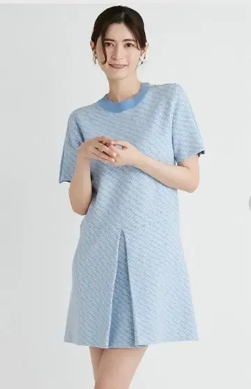 [ HANAEMORI x CELFORD 콜라보 ] 모노그램 니트 원피스