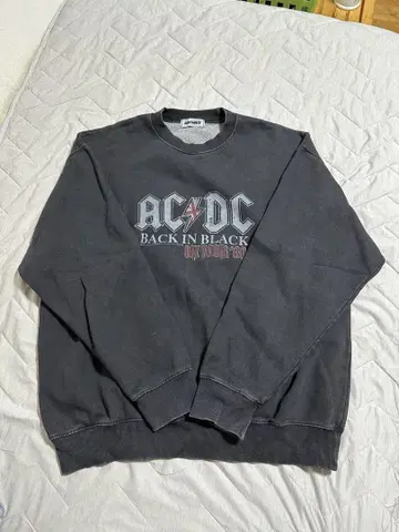 AC/DC 백인 블랙 맨투맨