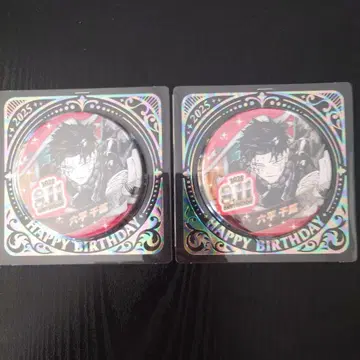카구라바치 로쿠헤이 치코 벌스데이 생일 캔뱃지 2개 세트