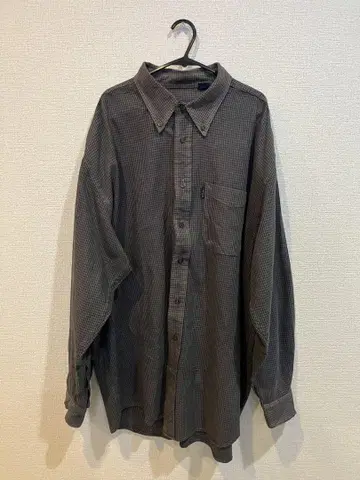 IZOD 구제 의류 긴팔 셔츠 체크
