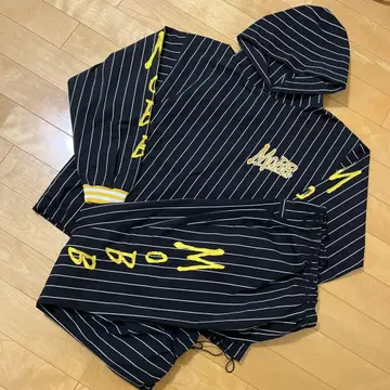 새상품급 MOBB 모브 스트라이프 나일론 저지 셋업 XL