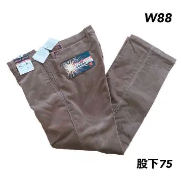 W88 인심75 따뜻한 팬츠 코듀로이 팬츠 브라운 안감 플리스