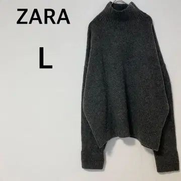 ZARA 자라 하이넥 니트 스웨터 오버 사이즈 루즈핏 무지