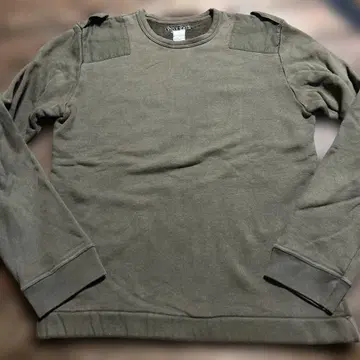 MILITARY 밀리터리 크루넥 저지 맨투맨 브라운 M 사이즈