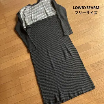 LOWRYSFARM 니트 원피스 셋업 프리 사이즈 긴팔