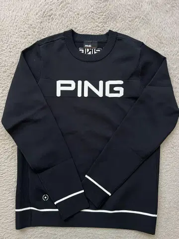 PING 블랙 긴팔 스웨터