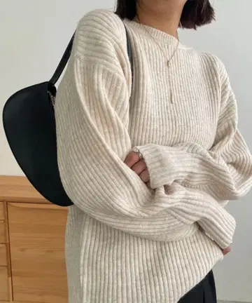 카프리슈 레마쥬 입체 슬리브 풀오버 F 라이트 베이지