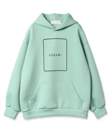 CULLNI 프레임 로고 자수 후드티