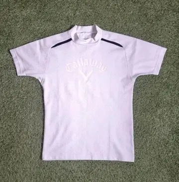 Callaway 하이넥 셔츠 모크넥 화이트 M 사이즈