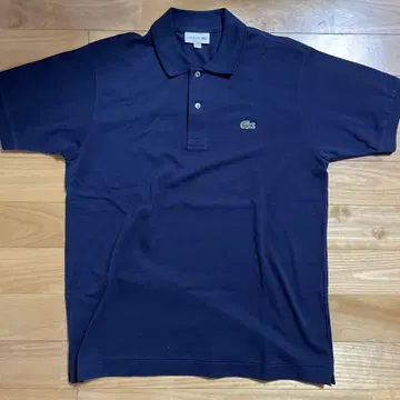 새상품 LACOSTE 네이비 피케 셔츠 L1212LJ-99 사이즈 4
