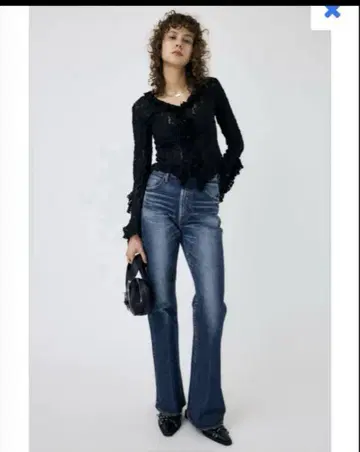 MOUSSY MVS D/BLU FLARE 사이즈 24