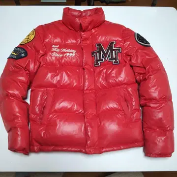 TMT 다운 자켓 페더 빨간색 레드 와펜