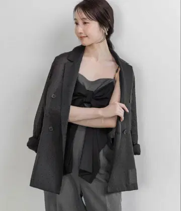 RANDA 더블 브레스트 시어 자켓 새상품