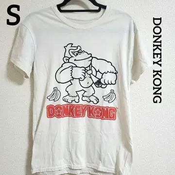 DONKEY KONG [ S ] T셔츠 닌텐도 돈키콩 화이트
