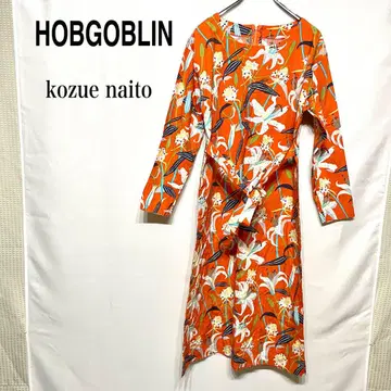 HOBGOBLIN kozue naito 긴팔 원피스 롱 기장 보트넥
