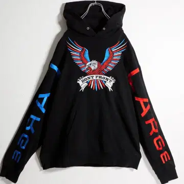 엑스라지 후드티 풀오버 자수 M 블랙