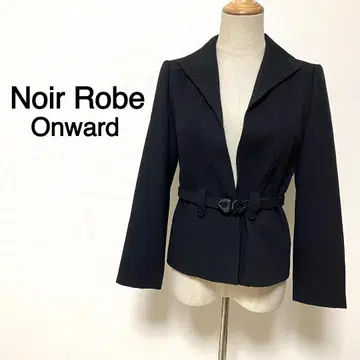 Noir Robe Onward 블랙 컬러 벨트 자켓
