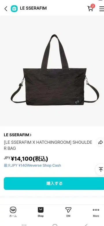 LE SSERAFIM X HATCHINGROOM SHOULDER BAG