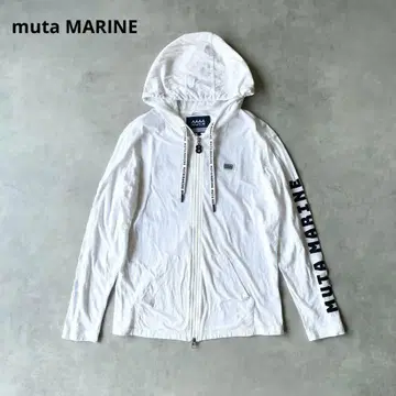 새상품급 muta MARINE 소프트 터치 후드티 화이트 4 S 골프