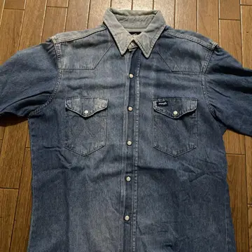 80's Wrangler 127MW 데님 웨스턴 데님 셔츠
