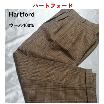 Hartford 하트포드 울 슬랙스 팬츠 밑단 W 센터 프레스
