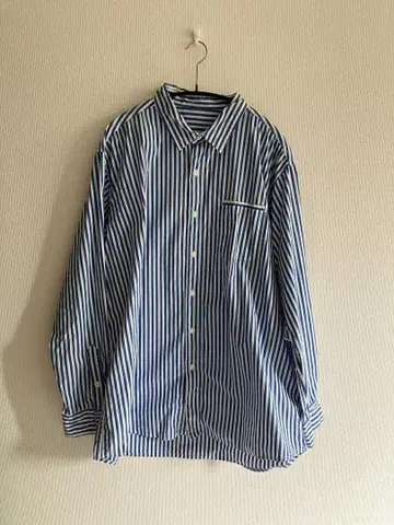 스트라이프 셔츠 파랑 XL