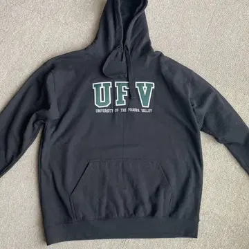 [ Canada ] UFV 대학 로고 후드티 XL 블랙