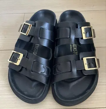 [ 새상품급 ] Birkenstock 블랙 샌들 36