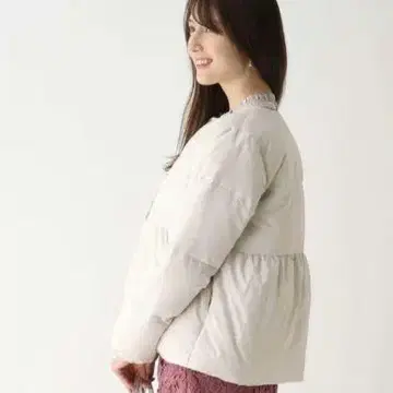 index KAWADA 다운 발수 노카라 페플럼 코트